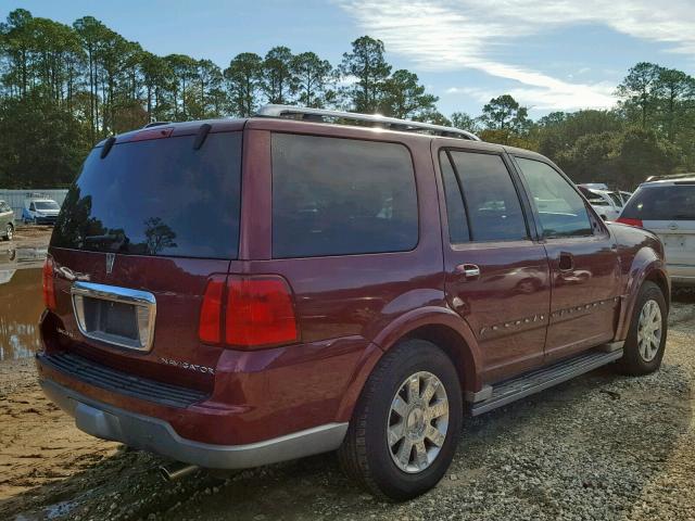 5LMFU28R64LJ22890 - 2004 LINCOLN NAVIGATOR 栗色 照片 4