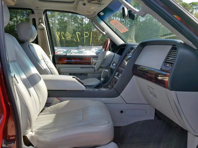 5LMFU28R64LJ22890 - 2004 LINCOLN NAVIGATOR 栗色 照片 5