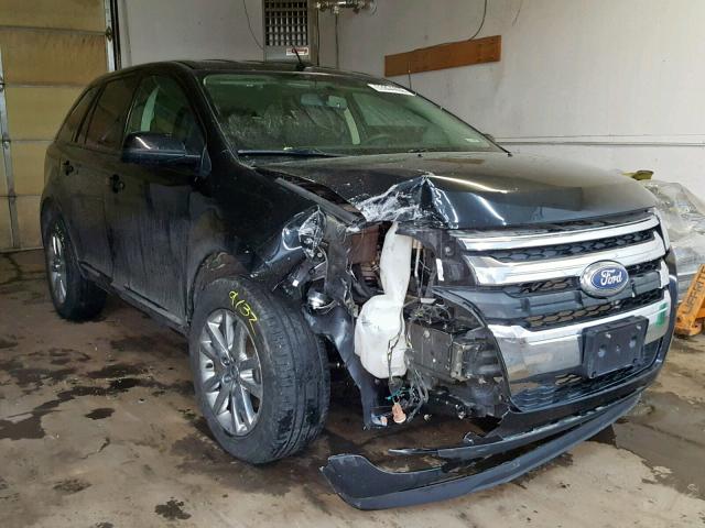 2FMDK4JC4DBE17648 - 2013 FORD EDGE SEL BLACK photo 1