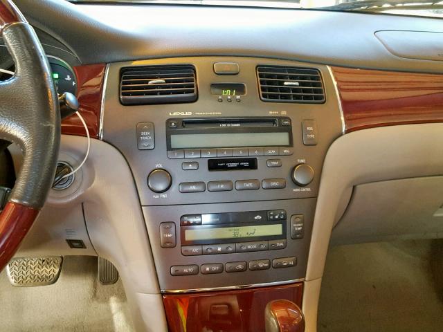 JTHBF30G630118241 - 2003 LEXUS ES 300 SILVER photo 9