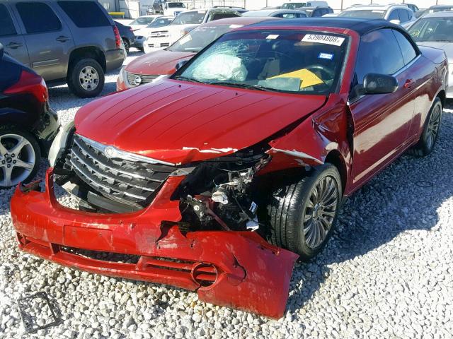 1C3LC45B49N515321 - 2009 CHRYSLER SEBRING LX RED photo 2