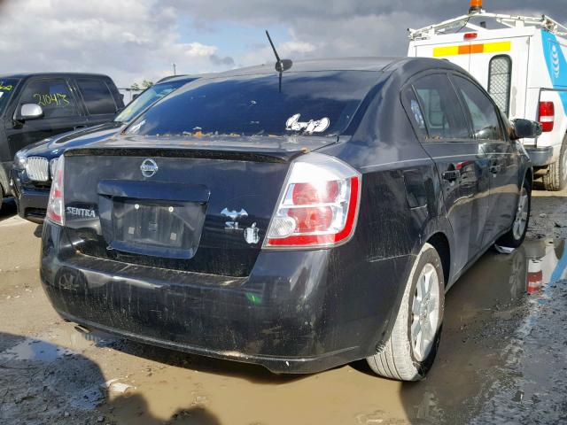 3N1AB61E98L751210 - 2008 NISSAN SENTRA 2.0 BLACK photo 4