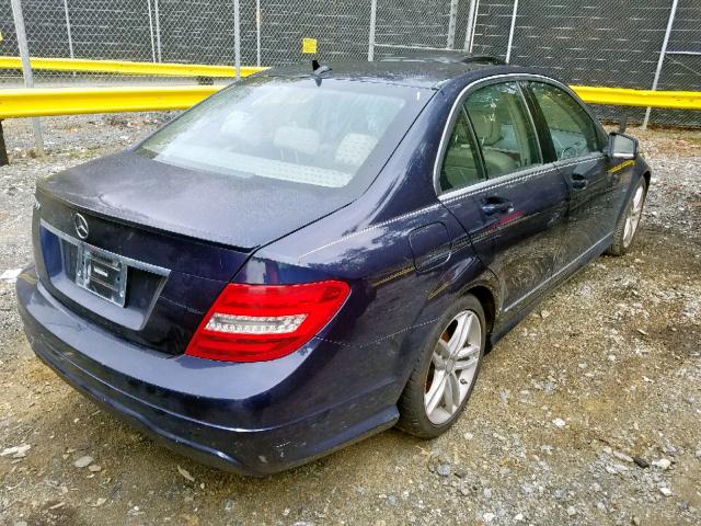 WDDGF4HB4CR226428 - 2012 MERCEDES-BENZ C 250 BLACK photo 4