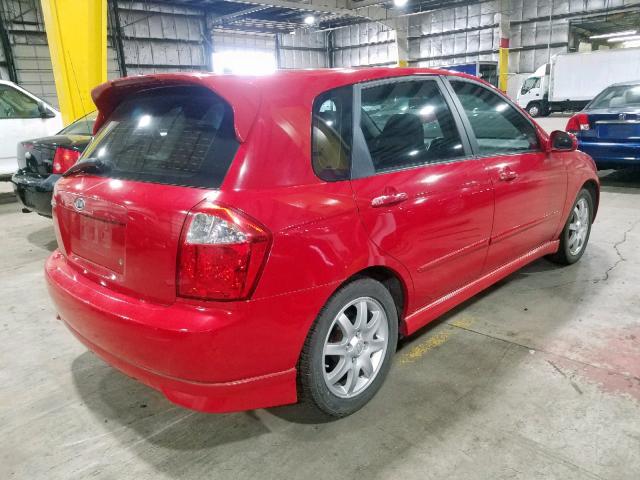 KNAFE161565365462 - 2006 KIA SPECTRA5 RED photo 4