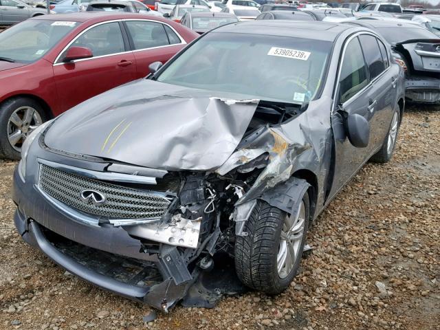 JN1CV6AR2CM679560 - 2012 INFINITI G37 GRAY photo 2