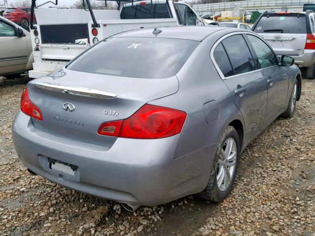 JN1CV6AR2CM679560 - 2012 INFINITI G37 GRAY photo 4