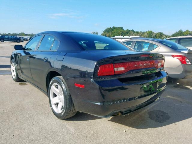 2B3CL1CT7BH540574 - 2011 DODGE CHARGER PO BLACK photo 3