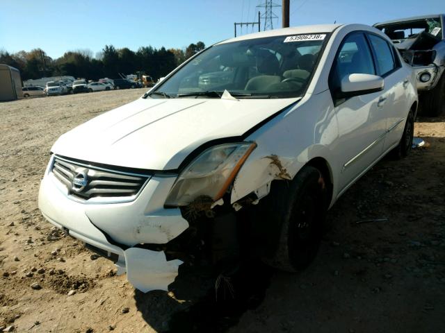 3N1AB6AP0BL663980 - 2011 NISSAN SENTRA 2.0 WHITE photo 2