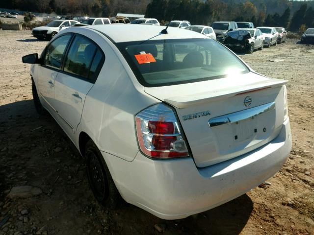 3N1AB6AP0BL663980 - 2011 NISSAN SENTRA 2.0 WHITE photo 3