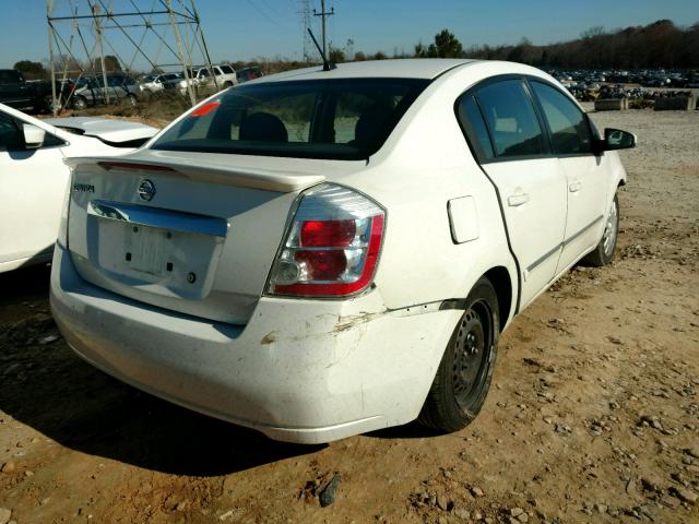 3N1AB6AP0BL663980 - 2011 NISSAN SENTRA 2.0 WHITE photo 4