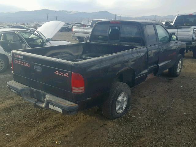 1B7GG23X0VS303192 - 1997 DODGE DAKOTA BLACK photo 4