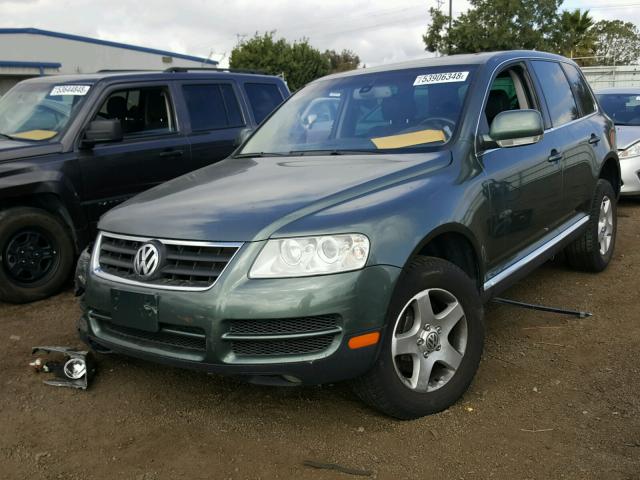 WVGZG77L65D023418 - 2005 VOLKSWAGEN TOUAREG 3. GREEN photo 2