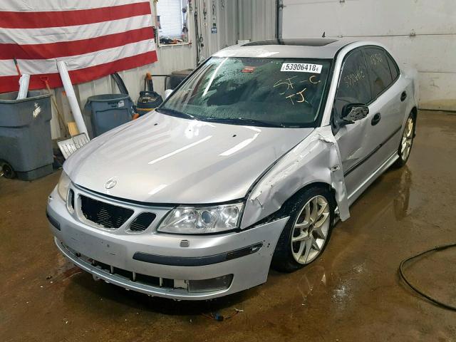 YS3FH49Y141025713 - 2004 SAAB 9-3 AERO SILVER photo 2