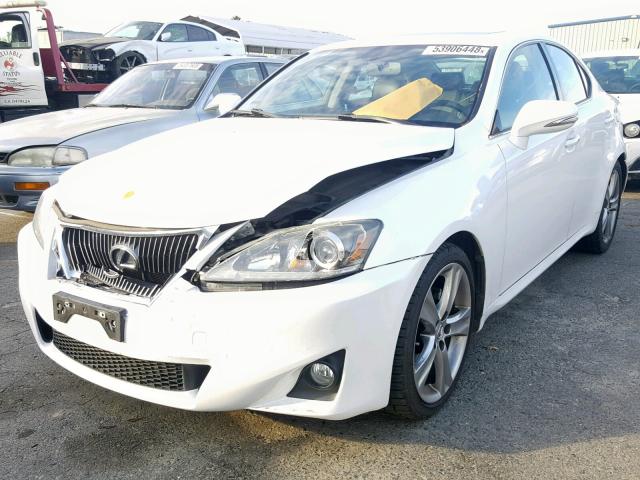 JTHBF5C24C5164004 - 2012 LEXUS IS 250 WHITE photo 2