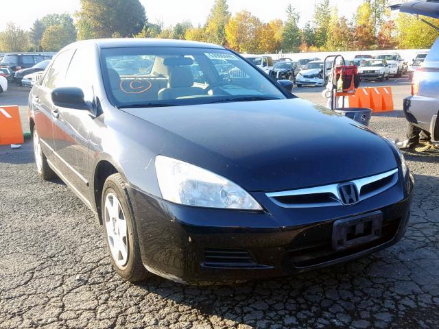 1HGCM56487A105528 - 2007 HONDA ACCORD LX BLACK photo 1