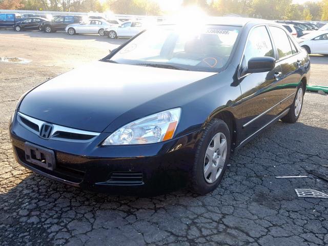 1HGCM56487A105528 - 2007 HONDA ACCORD LX BLACK photo 2