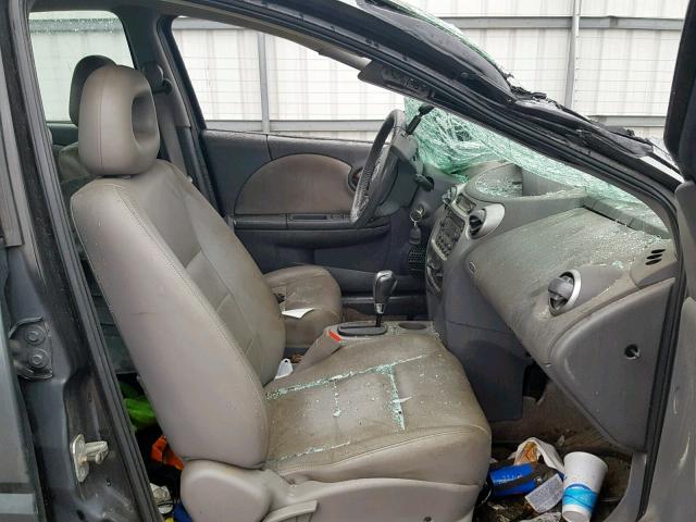 1G8AL52F55Z140388 - 2005 SATURN ION LEVEL GRAY photo 5