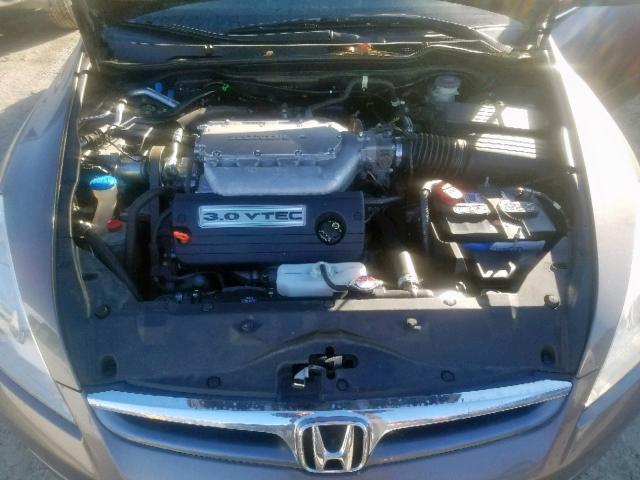 1HGCM66826A041414 - 2006 HONDA ACCORD EX GRAY photo 7