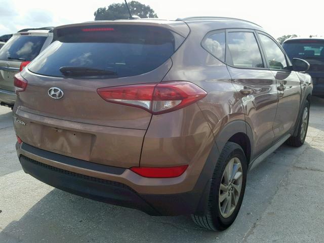 KM8J33A47HU518623 - 2017 HYUNDAI TUCSON LIM BROWN photo 4