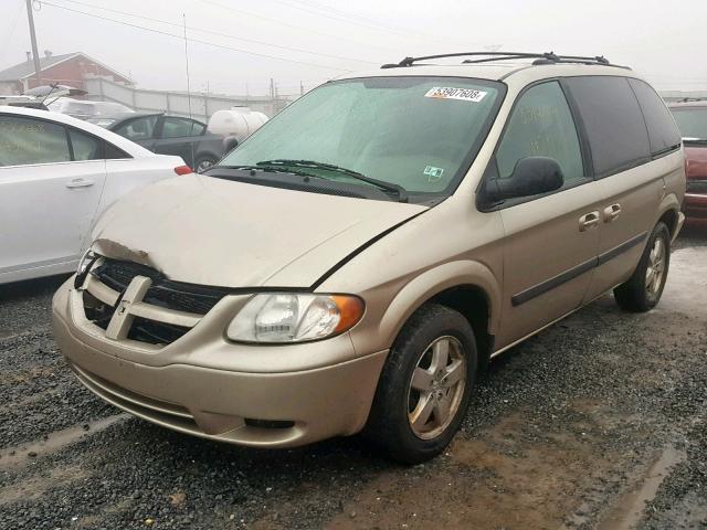 1D4GP45R56B537861 - 2006 DODGE CARAVAN SX GOLD photo 2