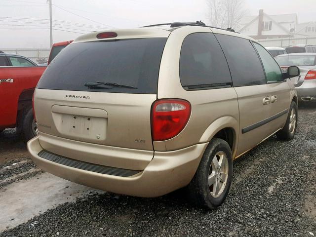 1D4GP45R56B537861 - 2006 DODGE CARAVAN SX GOLD photo 4