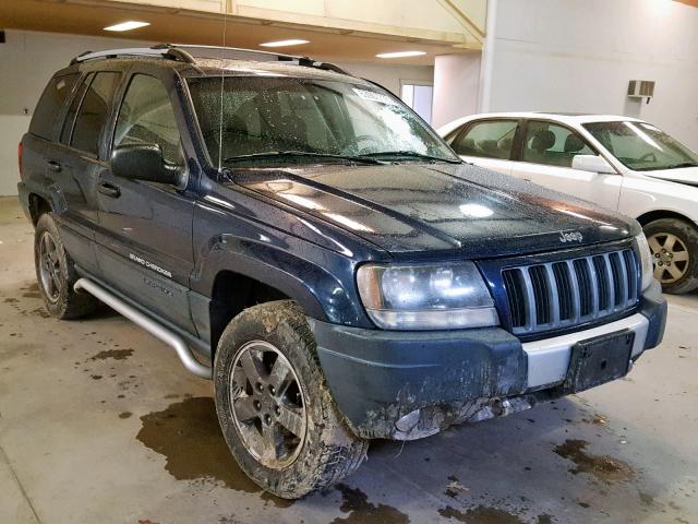 1J4GW48SX4C181021 - 2004 JEEP GRAND CHER BLUE photo 1