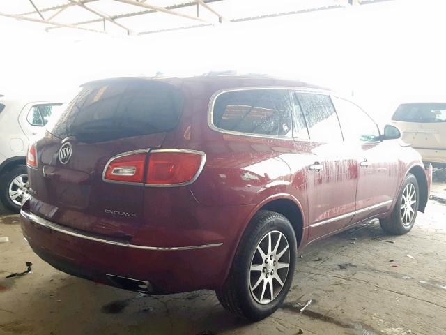 5GAKRBKDXFJ367924 - 2015 BUICK ENCLAVE BURGUNDY photo 4