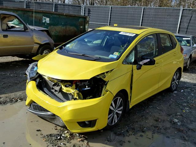 JHMGK5H78GX032024 - 2016 HONDA FIT EX YELLOW photo 2