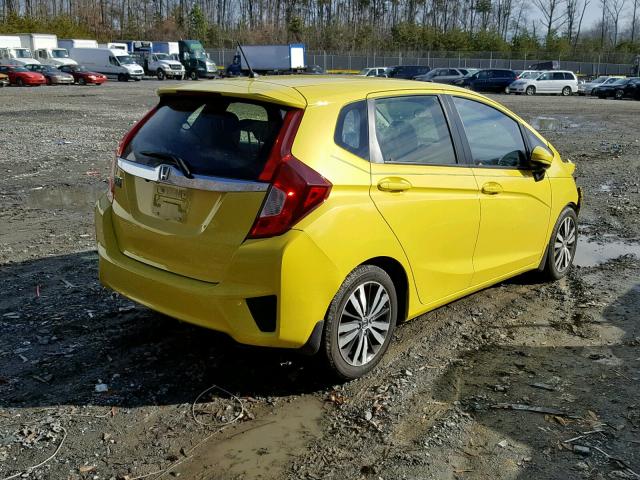 JHMGK5H78GX032024 - 2016 HONDA FIT EX YELLOW photo 4