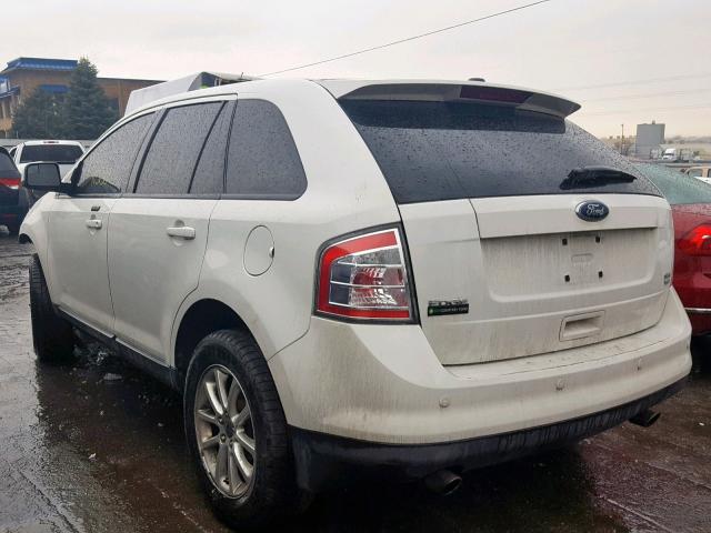 2FMDK4JC4ABA72620 - 2010 FORD EDGE SEL WHITE photo 3