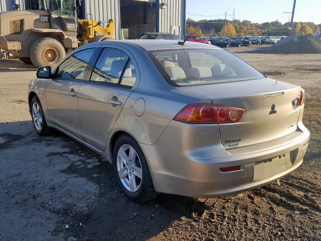 JA3AU26UX8U004980 - 2008 MITSUBISHI LANCER ES TAN photo 3