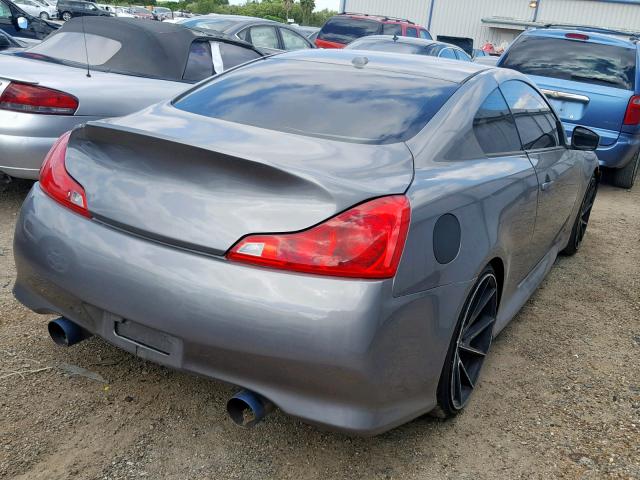 JNKCV64E48M108583 - 2008 INFINITI G37 BASE CHARCOAL photo 4