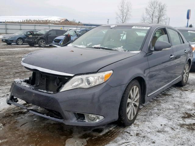 4T1BK3DB9BU378048 - 2011 TOYOTA AVALON BAS CHARCOAL photo 2