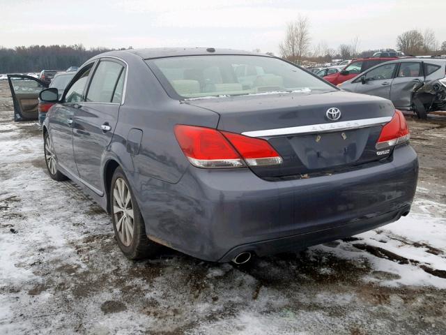 4T1BK3DB9BU378048 - 2011 TOYOTA AVALON BAS CHARCOAL photo 3