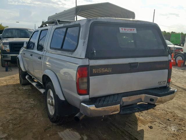 1N6ED27T7YC425292 - 2000 NISSAN FRONTIER C SILVER photo 3