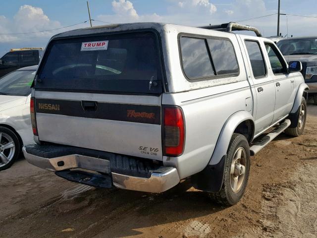 1N6ED27T7YC425292 - 2000 NISSAN FRONTIER C SILVER photo 4