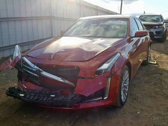 1G6AX5SX2H0144641 - 2017 CADILLAC CTS LUXURY RED photo 2