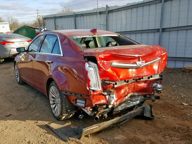 1G6AX5SX2H0144641 - 2017 CADILLAC CTS LUXURY RED photo 3