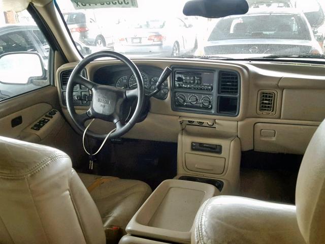 3GKEC16Z72G185157 - 2002 GMC YUKON XL C WHITE photo 9