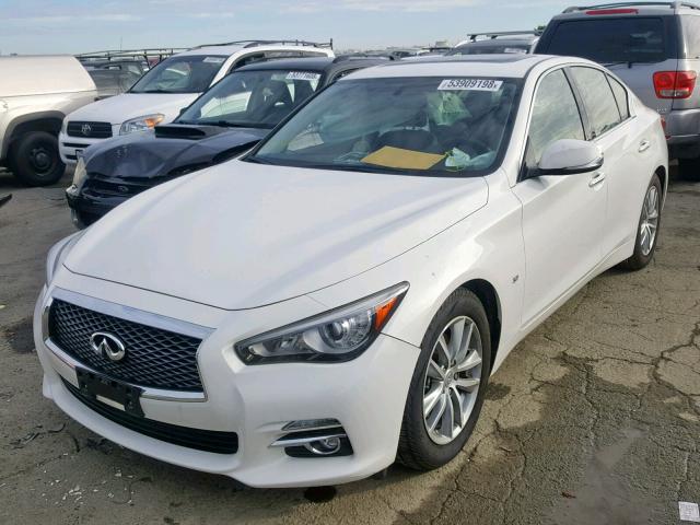 JN1BV7AP4FM338925 - 2015 INFINITI Q50 BASE WHITE photo 2