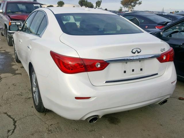 JN1BV7AP4FM338925 - 2015 INFINITI Q50 BASE WHITE photo 3