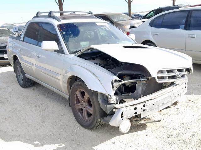 4S4BT63C966105100 - 2006 SUBARU BAJA TURBO SILVER photo 1