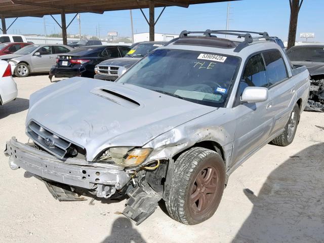 4S4BT63C966105100 - 2006 SUBARU BAJA TURBO SILVER photo 2