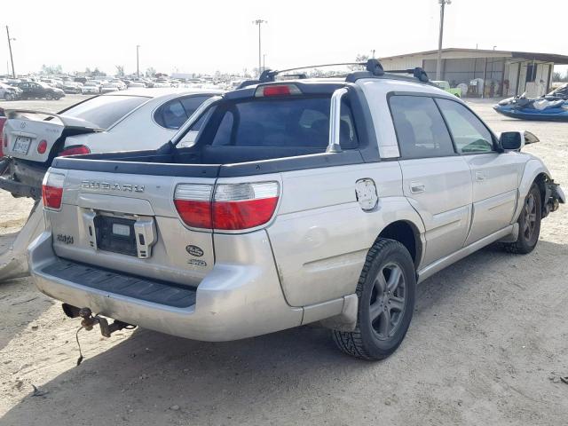 4S4BT63C966105100 - 2006 SUBARU BAJA TURBO SILVER photo 4