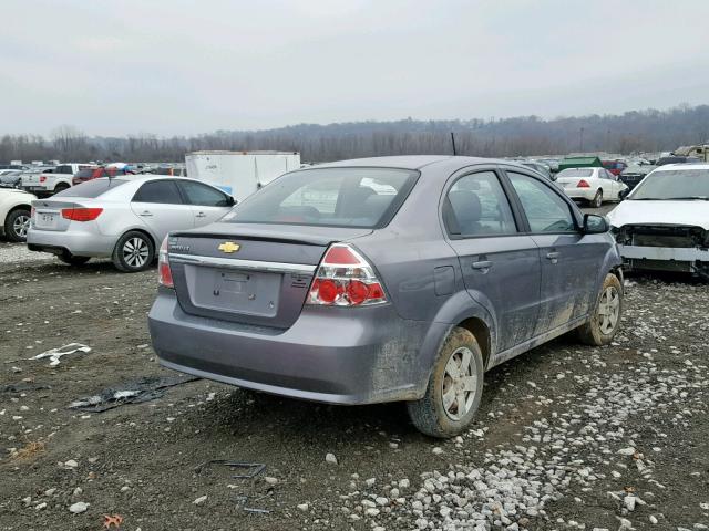 KL1TD5DE7BB212316 - 2011 CHEVROLET AVEO LS GRAY photo 4