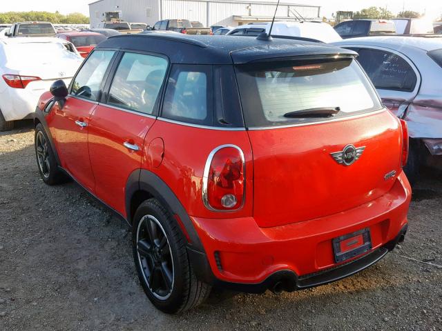 WMWZC3C54BWL78360 - 2011 MINI COOPER S C ORANGE photo 3