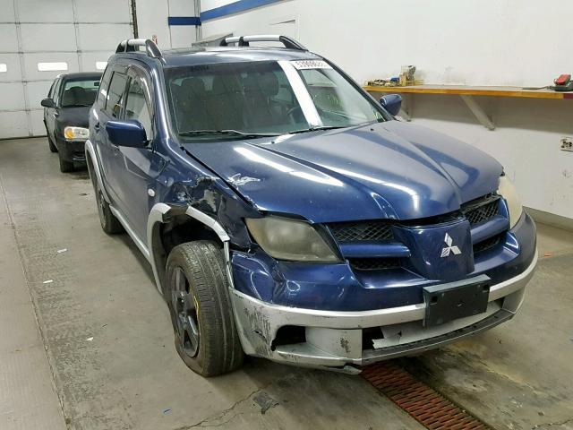 JA4LZ41G83U060105 - 2003 MITSUBISHI OUTLANDER BLUE photo 1