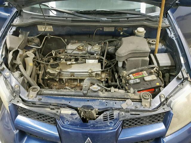 JA4LZ41G83U060105 - 2003 MITSUBISHI OUTLANDER BLUE photo 7