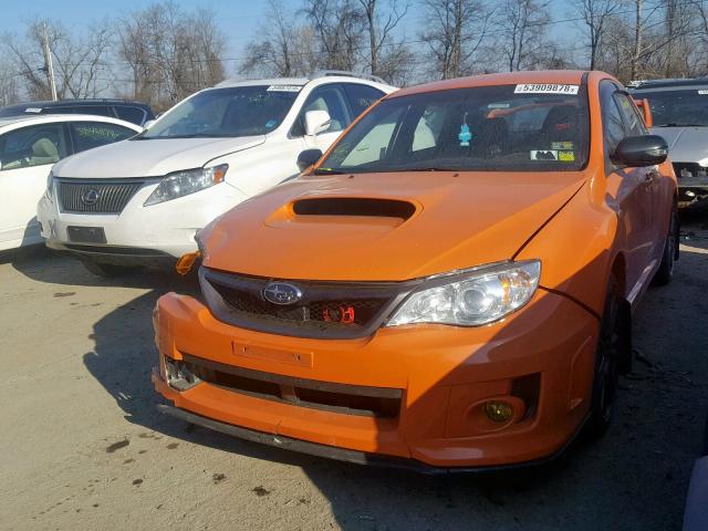 JF1GV8J63DL026510 - 2013 SUBARU IMPREZA WR ORANGE photo 2