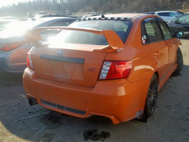 JF1GV8J63DL026510 - 2013 SUBARU IMPREZA WR ORANGE photo 4